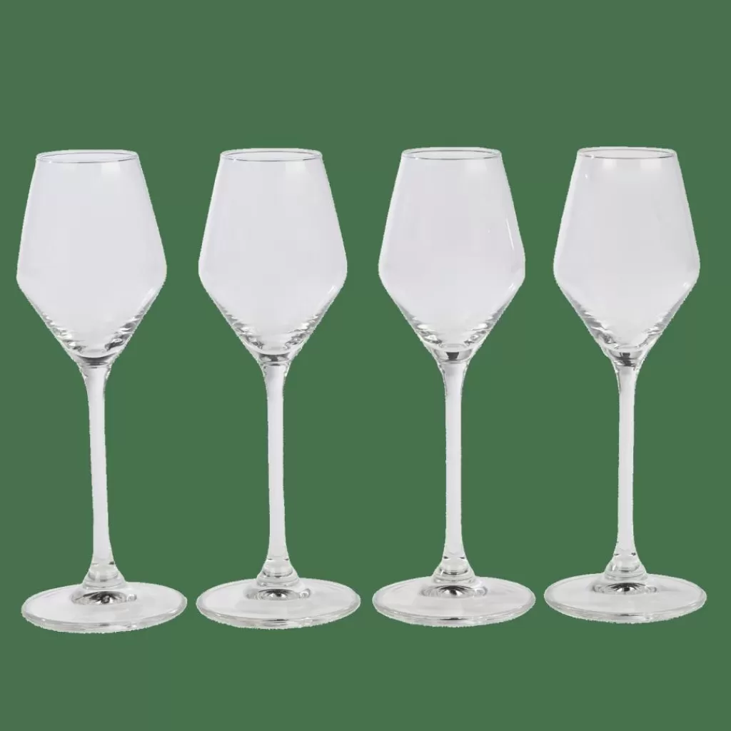 Discount CASA AFTER DINNER Copo Vinho Do Porto Conjunto De 4 Transparente