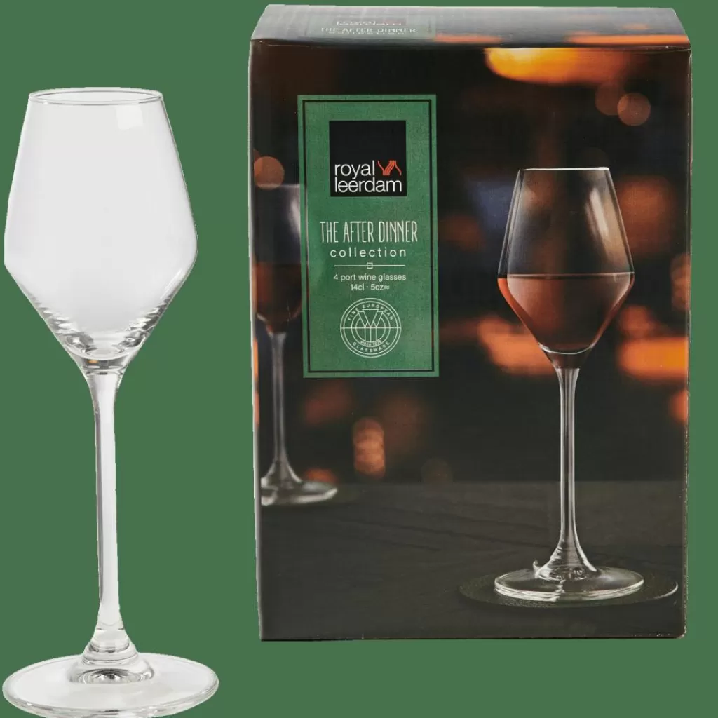 Discount CASA AFTER DINNER Copo Vinho Do Porto Conjunto De 4 Transparente