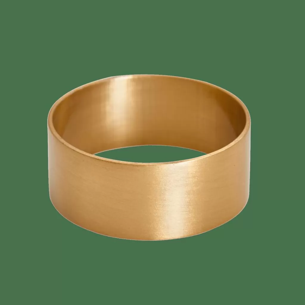 New CASA ALU GOLD Argola Guardanapo Dourado
