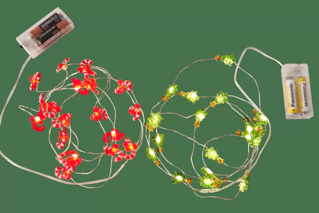 Cheap CASA ARO Grinalda Iluminada Com 20 LEDs 2 Padrões Vermelho, Verde