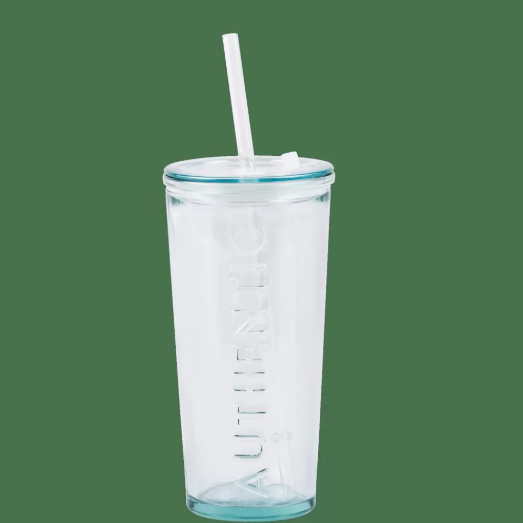 Cheap CASA AUTHENTIC Copo Com Palha Transparente