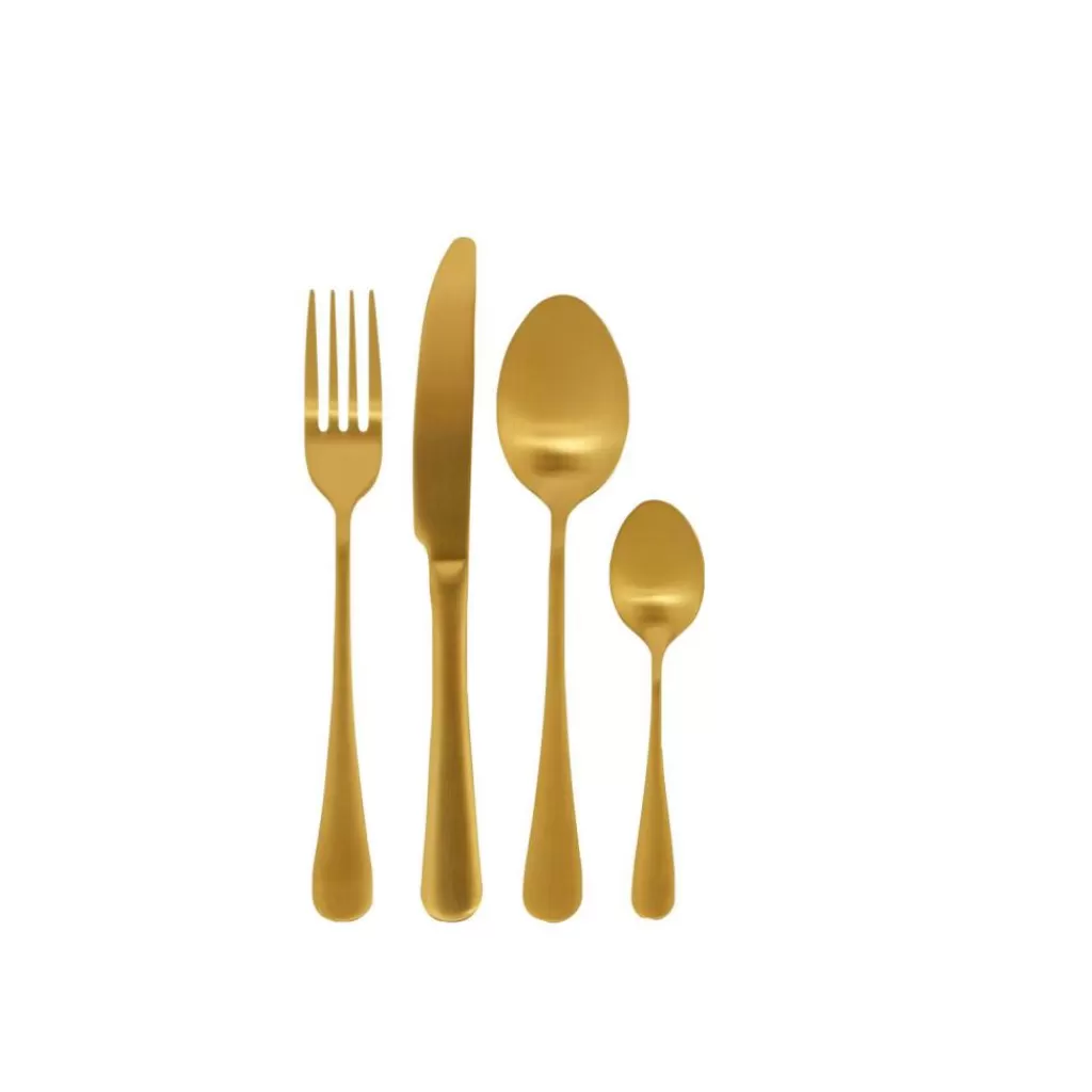 Store CASA AXELLE Talheres 16 Peças Dourado
