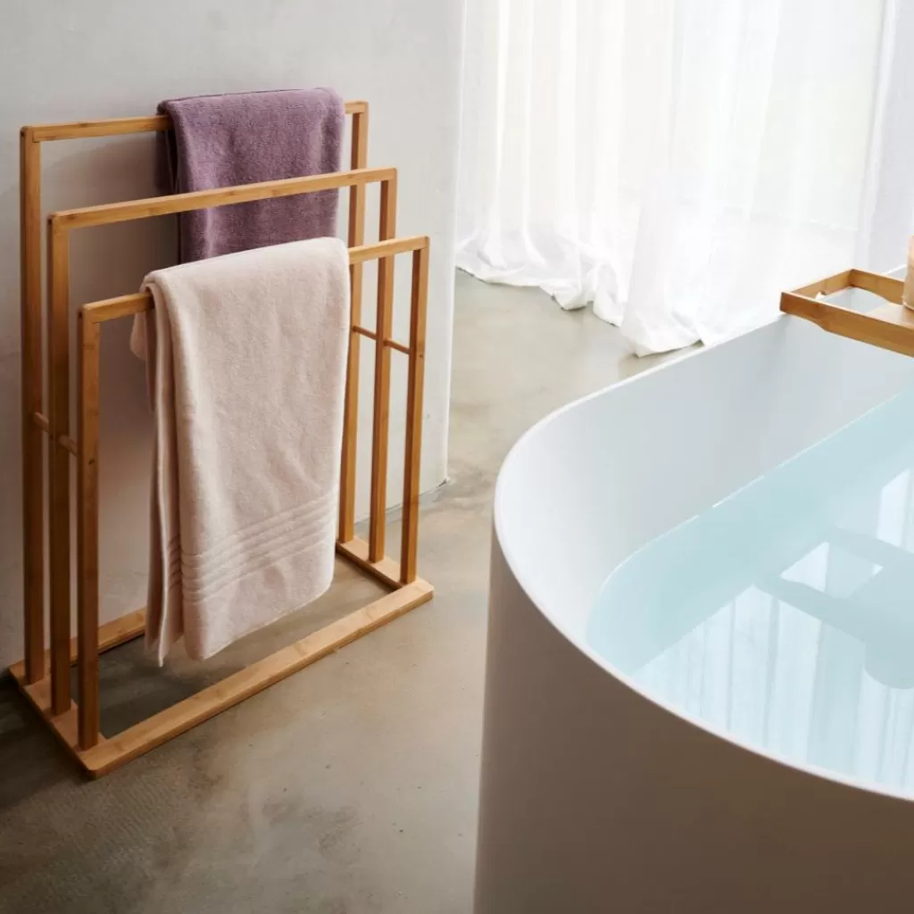 Outlet CASA BAMBOO Estante Para Toalhas Natural