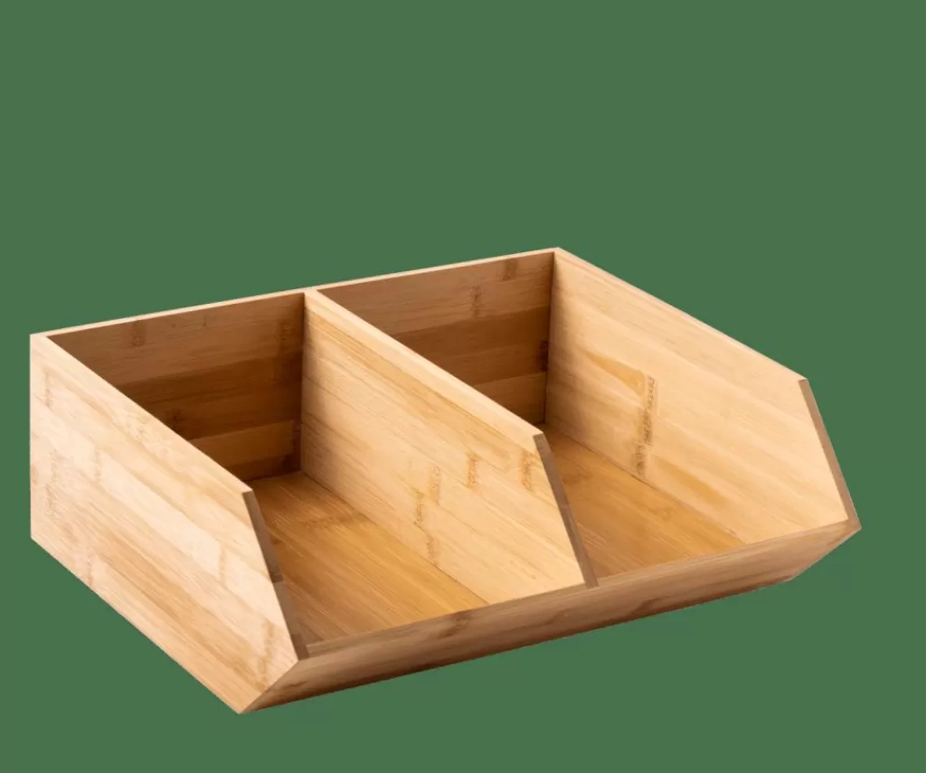 Fashion CASA BAMBOO Organizador Empilhável Natural