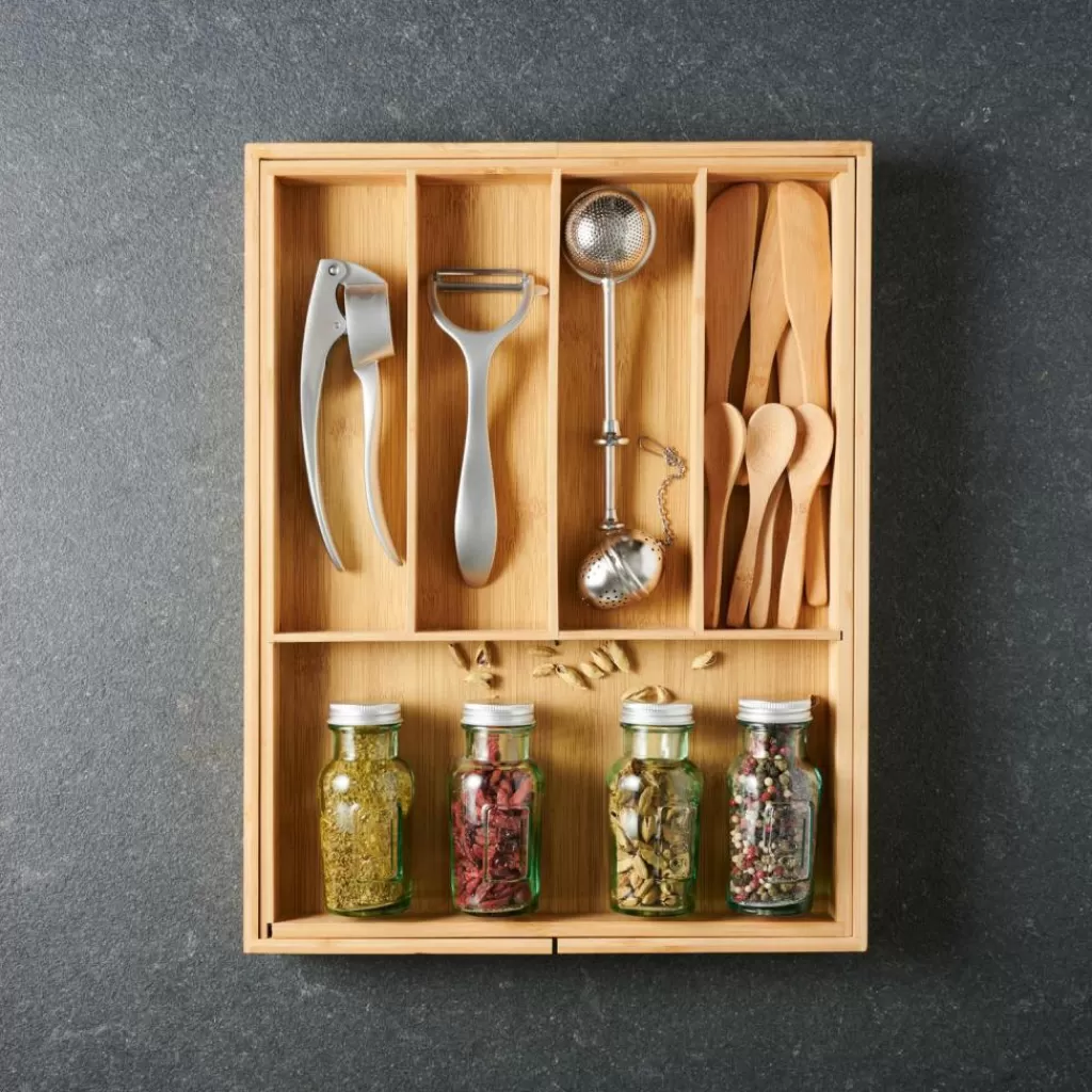 Online CASA BAMBOO Organizador Gaveta Extensível Natural