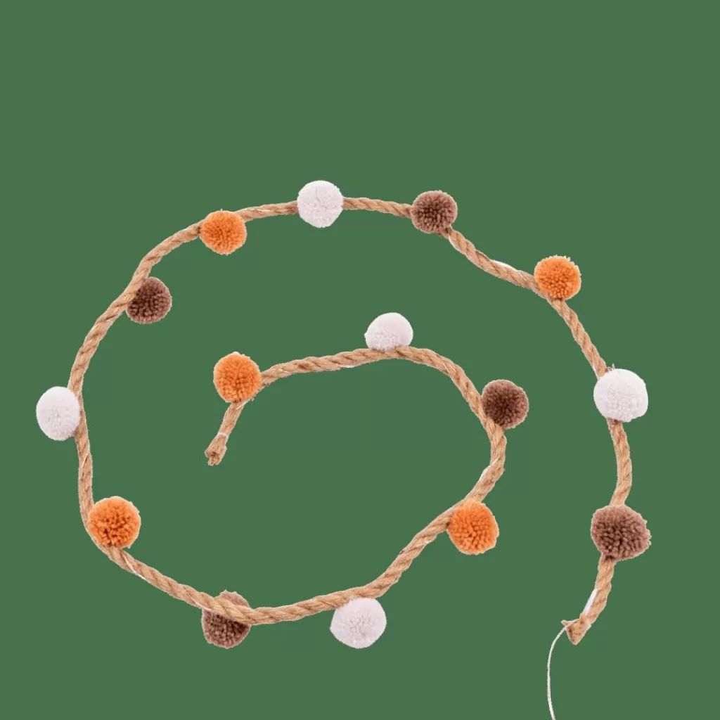 Outlet CASA BASIL Grinalda Iluminada Diversas Cores, Branco, Castanho, Terracota
