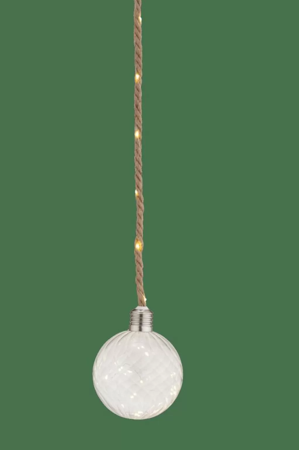New CASA BLOXEM Bola Deco Com 20 Leds Transparente