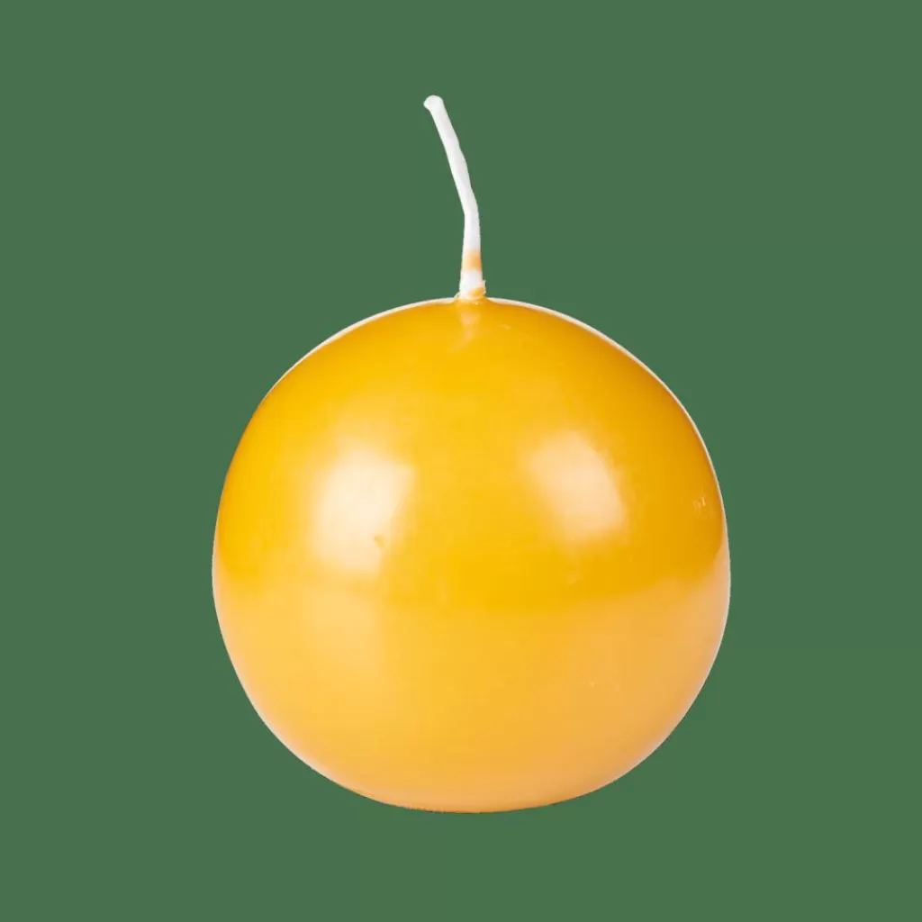 Store CASA BOLA Vela Bola Amarelo