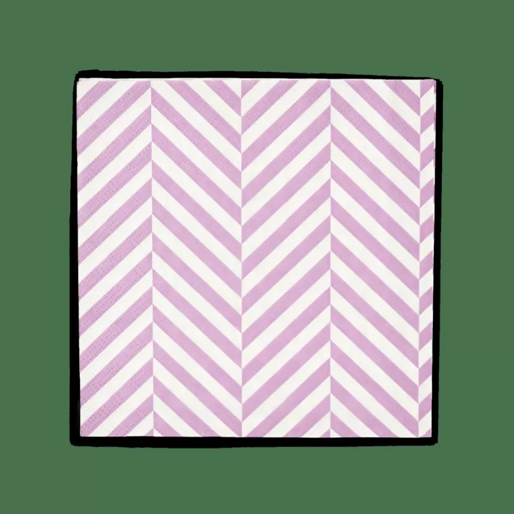 Fashion CASA CHEVRON Guardanapos Conjunto De 20 Roxo