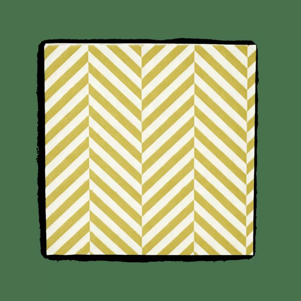 Best CASA CHEVRON Guardanapos Conjunto De 20 Verde