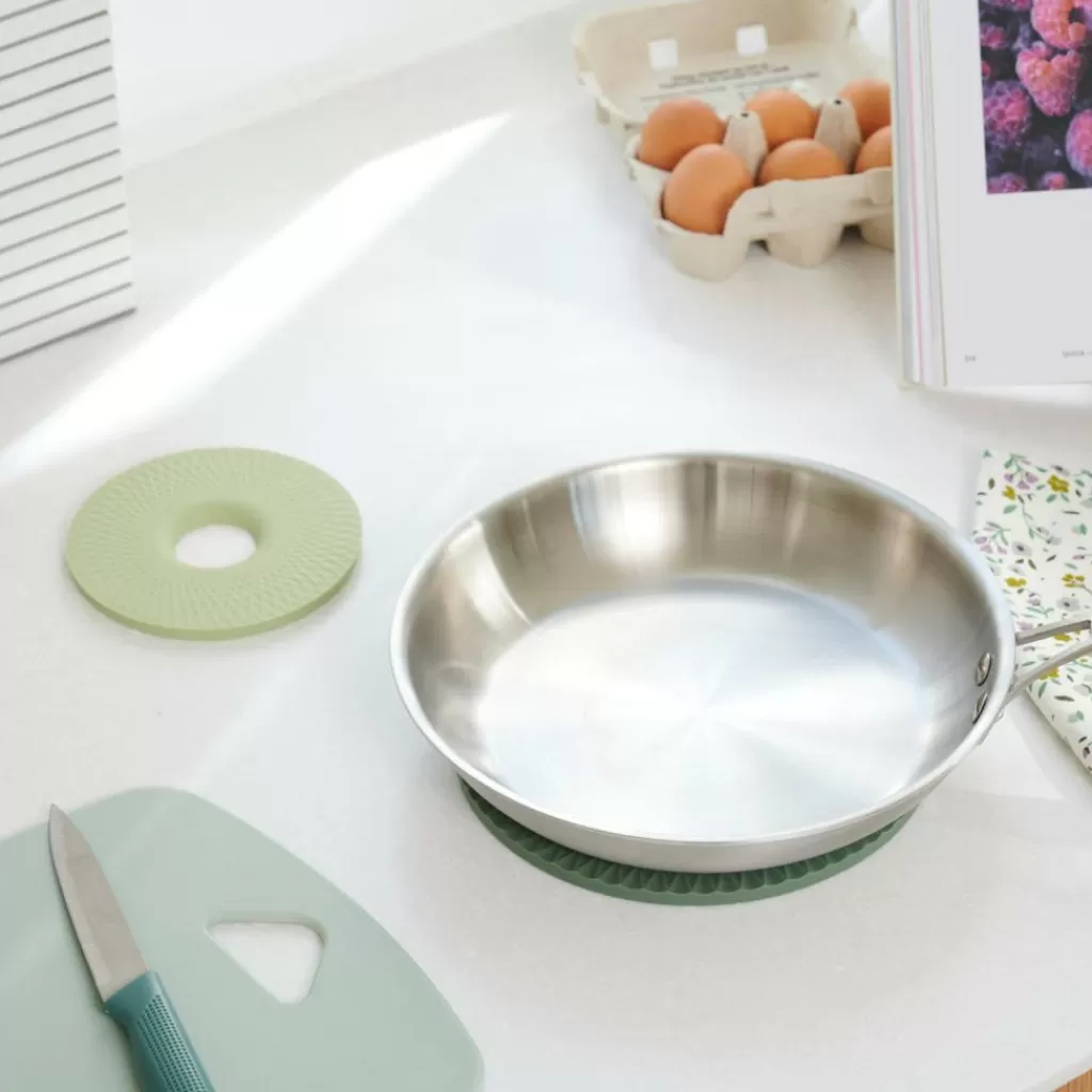 Store CASA CUISINO Base Para Tachos Conjunto De 2 2 Cores Menta, Verde Escuro