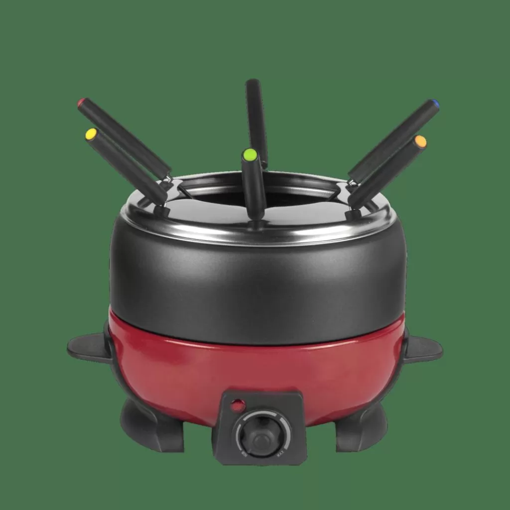 Cheap CASA DINNER Conjunto De Fondue Com 6 Garfos Preto, Vermelho