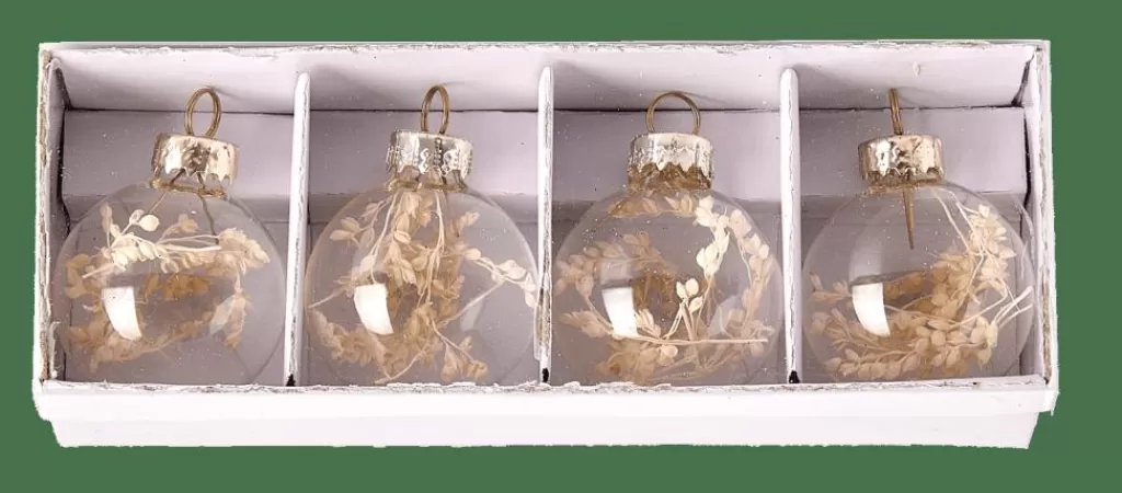 Clearance CASA DRY FLOWER Suporte Cartão Nome Conjunto De 4 Transparente