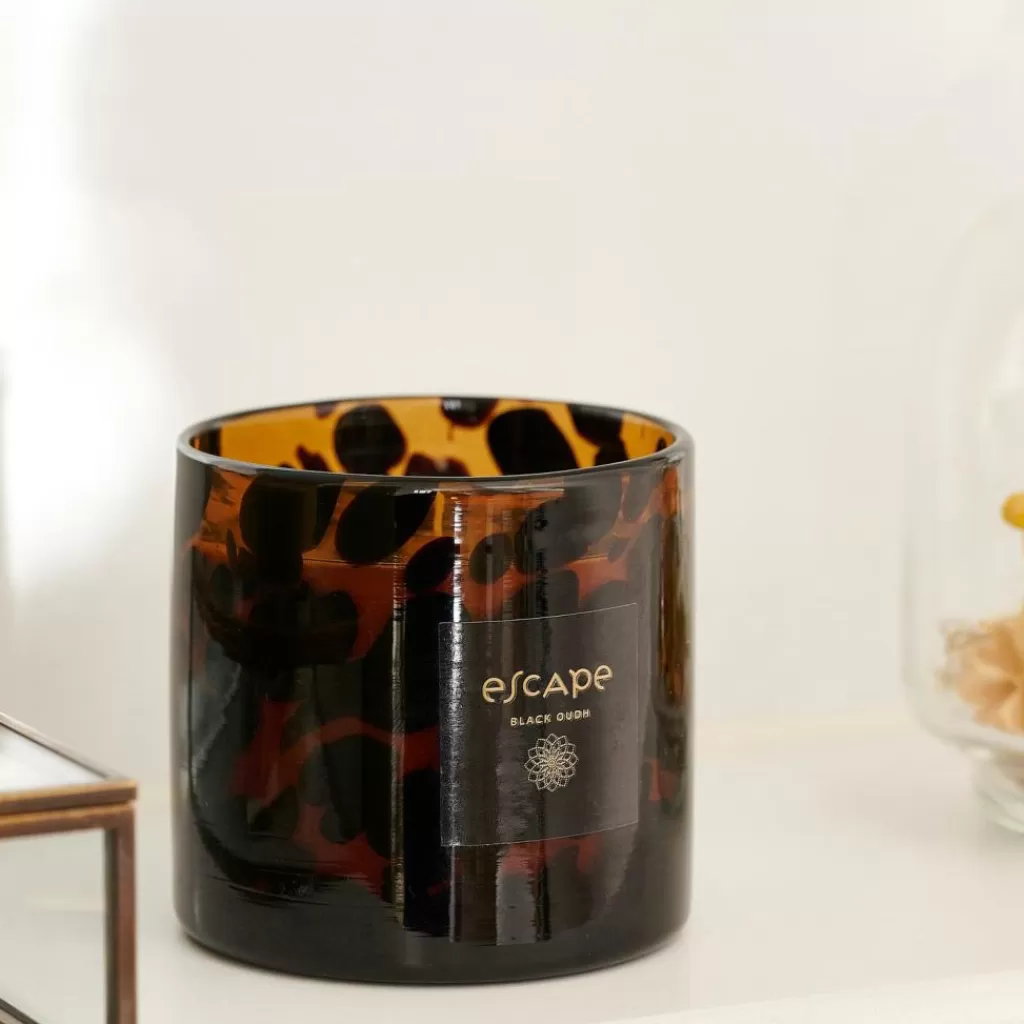 Flash Sale CASA ESCAPE BLACK OUDH Vela Perfumada Em Copo Preto, Castanho, Multicolor