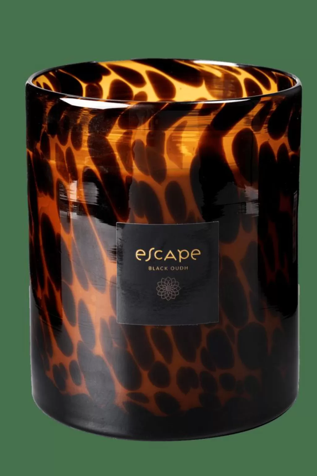Outlet CASA ESCAPE BLACK OUDH Vela Perfumada Em Copo Preto, Castanho, Ocre