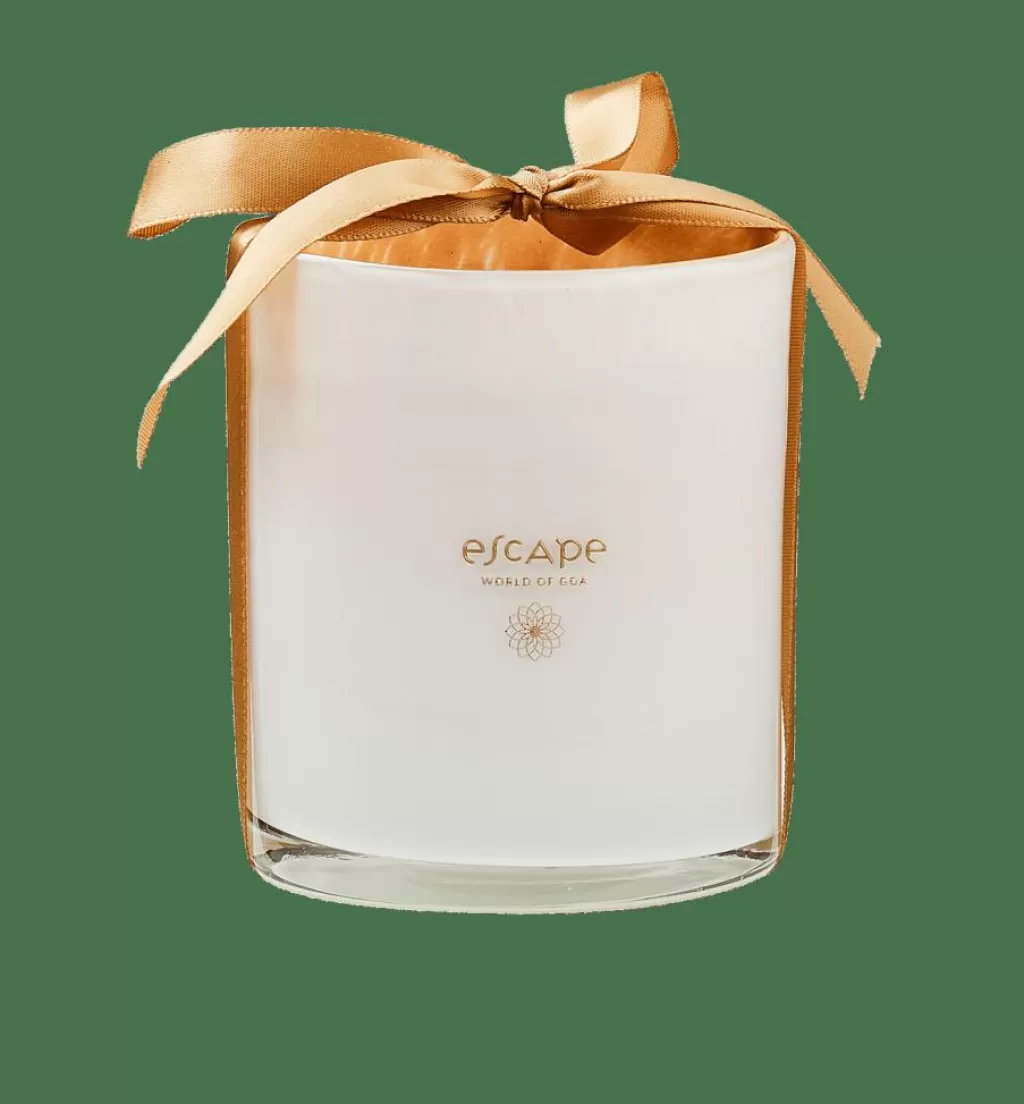 Clearance CASA ESCAPE WORLD GOA Vela Perfumada Em Copo Branco, Rosa Antiga