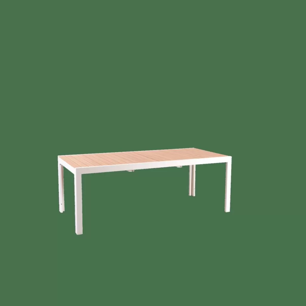 New CASA ETHAN Mesa Extensível Branco, Natural
