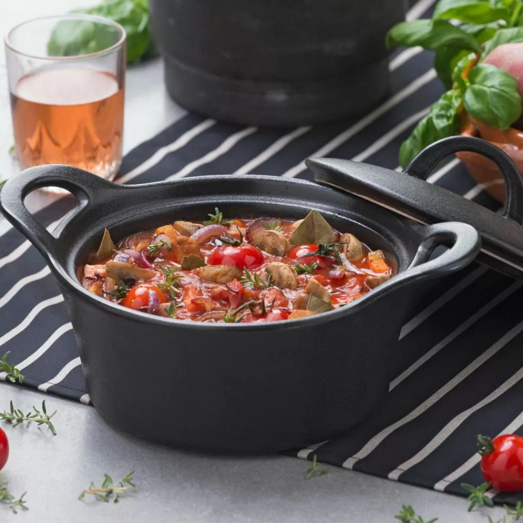 Clearance CASA FERO Tacho Para Forno Com Tampa 80 CL Preto