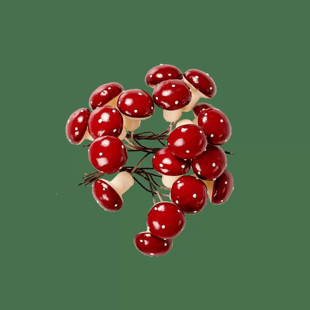 Online CASA FOAM Cogumelo Decorativo Vermelho Escuro