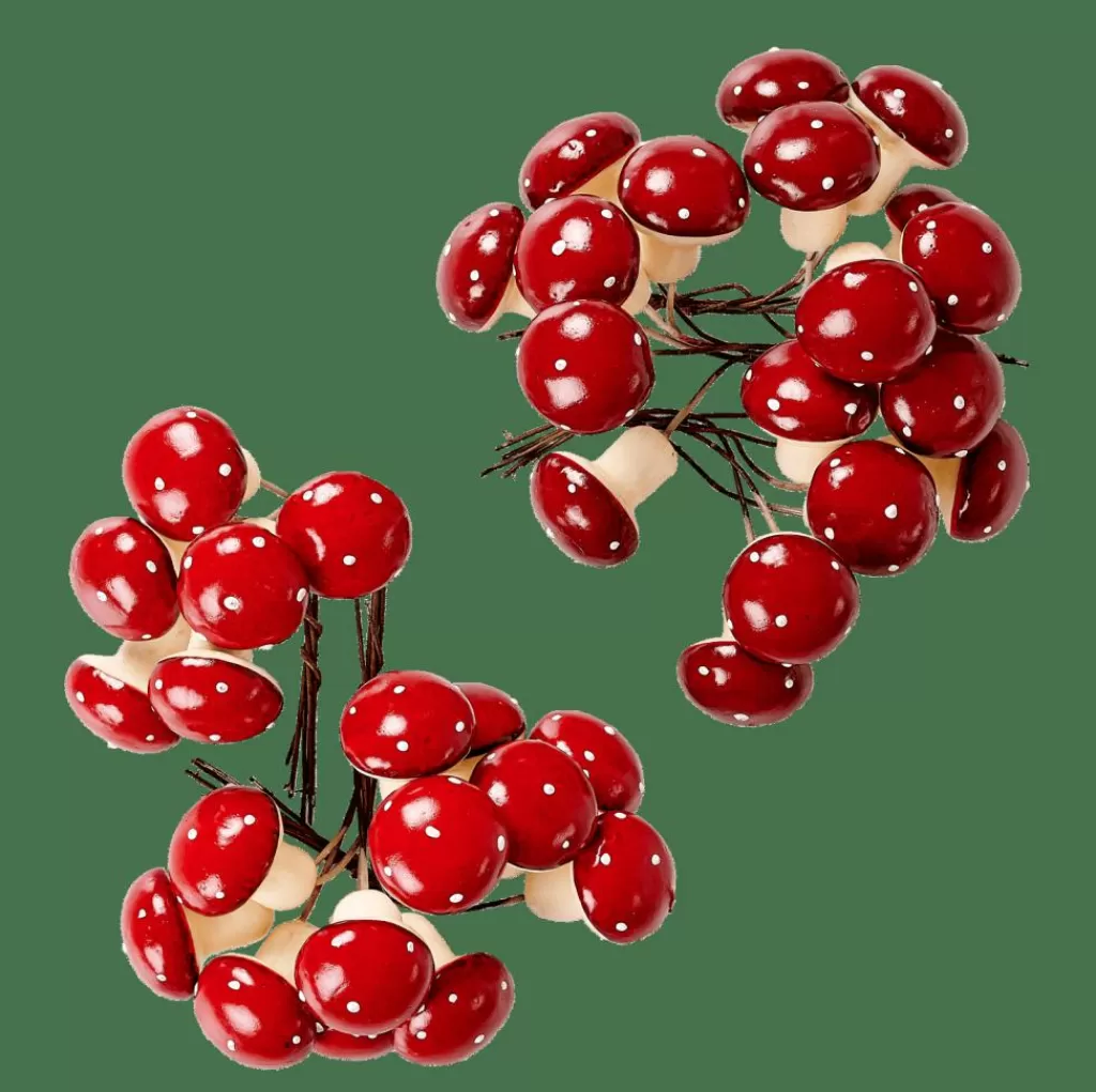 Online CASA FOAM Cogumelo Decorativo Vermelho Escuro