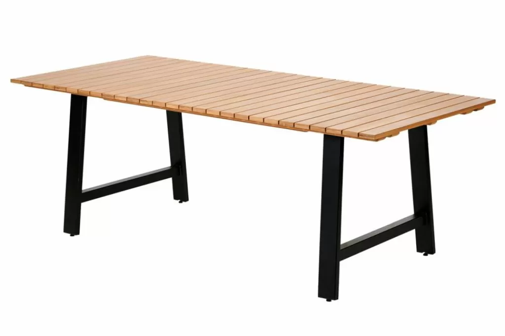 Cheap CASA FORMAX Mesa De Jardim Com Pernas Em A Natural/preto
