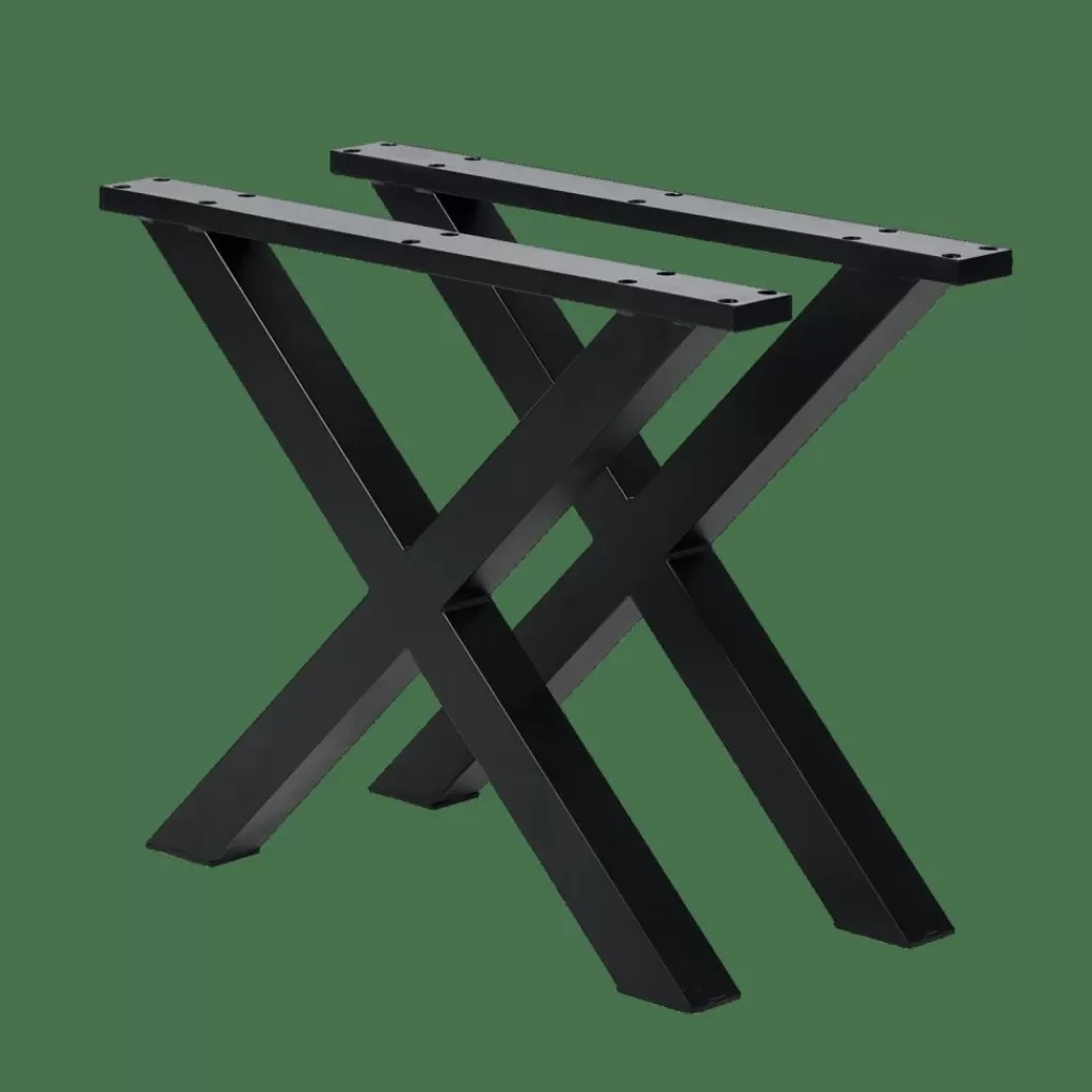 Shop CASA FORMAX Mesa De Jardim Com Pernas Em X Natural/preto