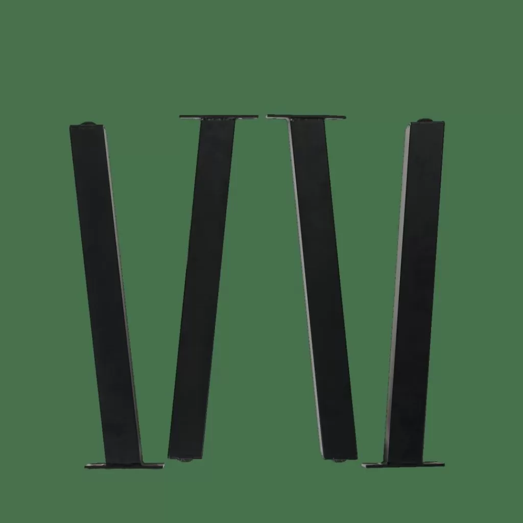 New CASA FORMAX Mesa De Jardim Com Pernas Preto