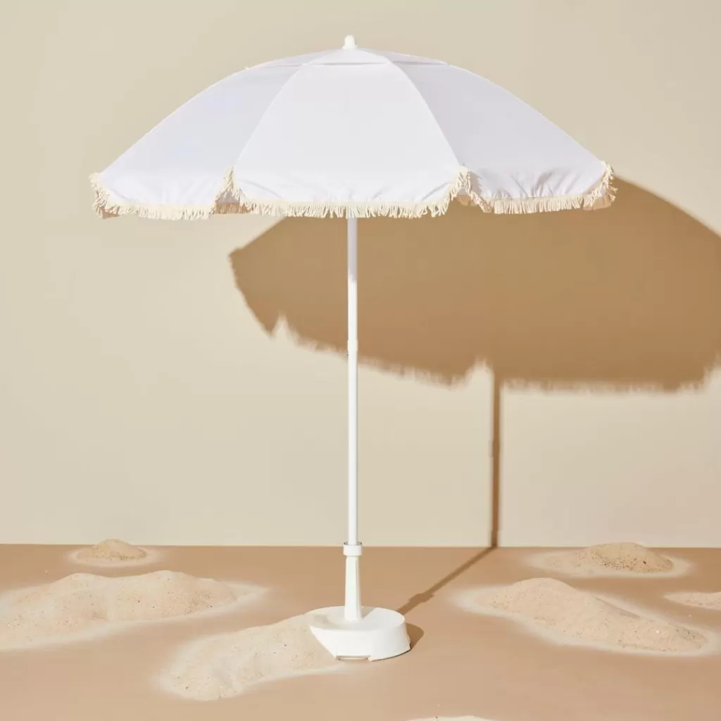 New CASA FRANJA & VALINO Conjunto Chapeu-de-sol Brancos