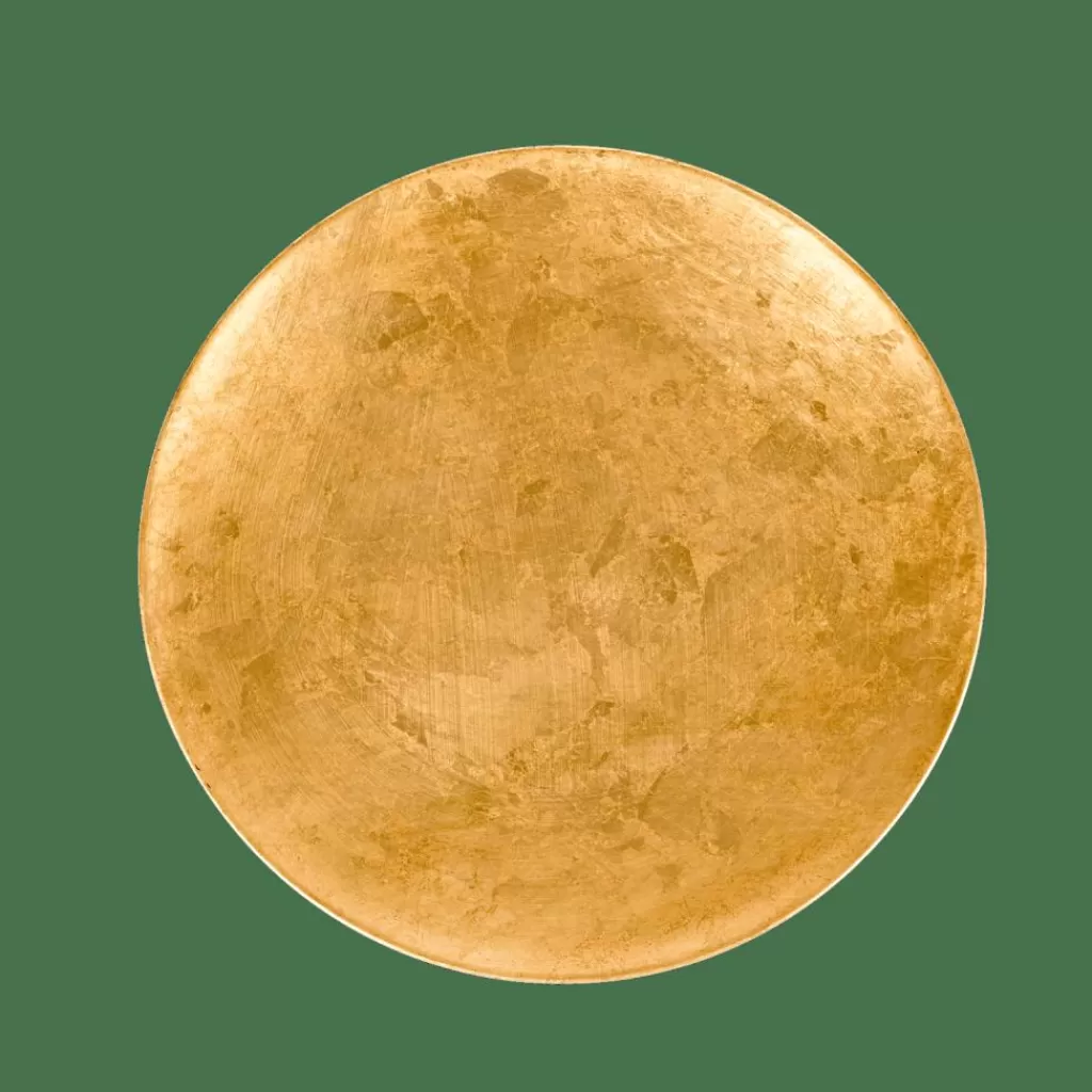 Fashion CASA GOLDFOIL Prato Decorativo Dourado