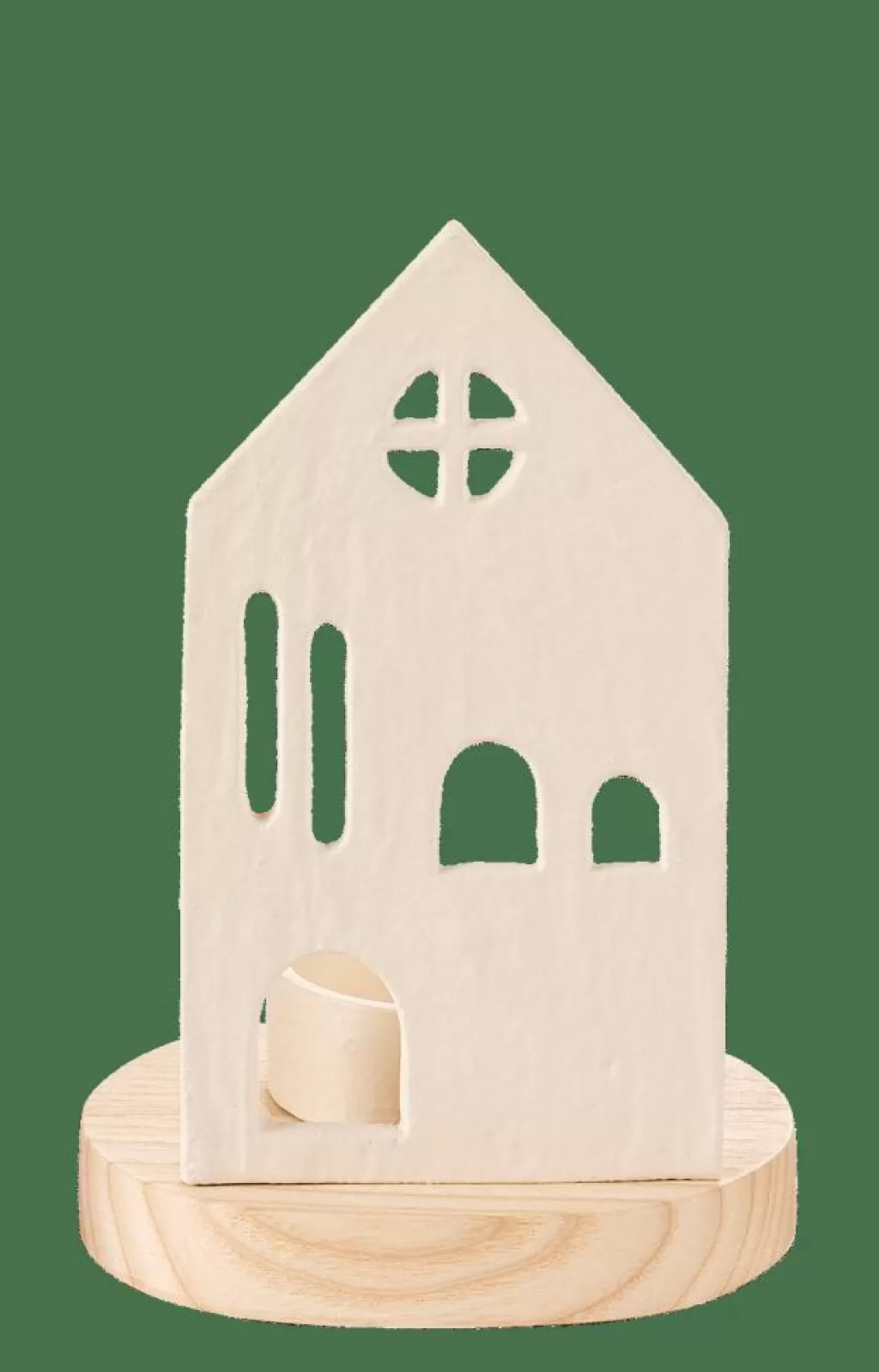 Best CASA HOME Porta-vela Para Lamparina Branco, Natural
