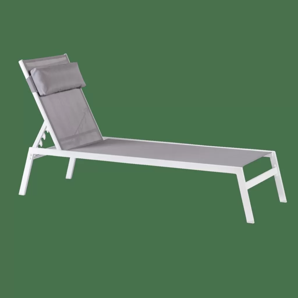 Discount CASA HUGO Espreguiçadeira Branco, Cinzento