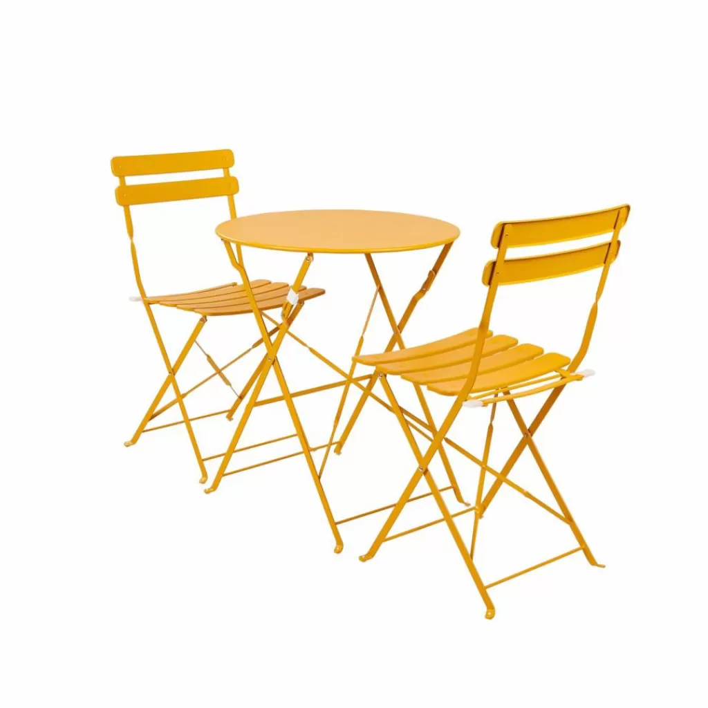 Clearance CASA IMPERIAL Conjunto Bistro Redondo Amarelo