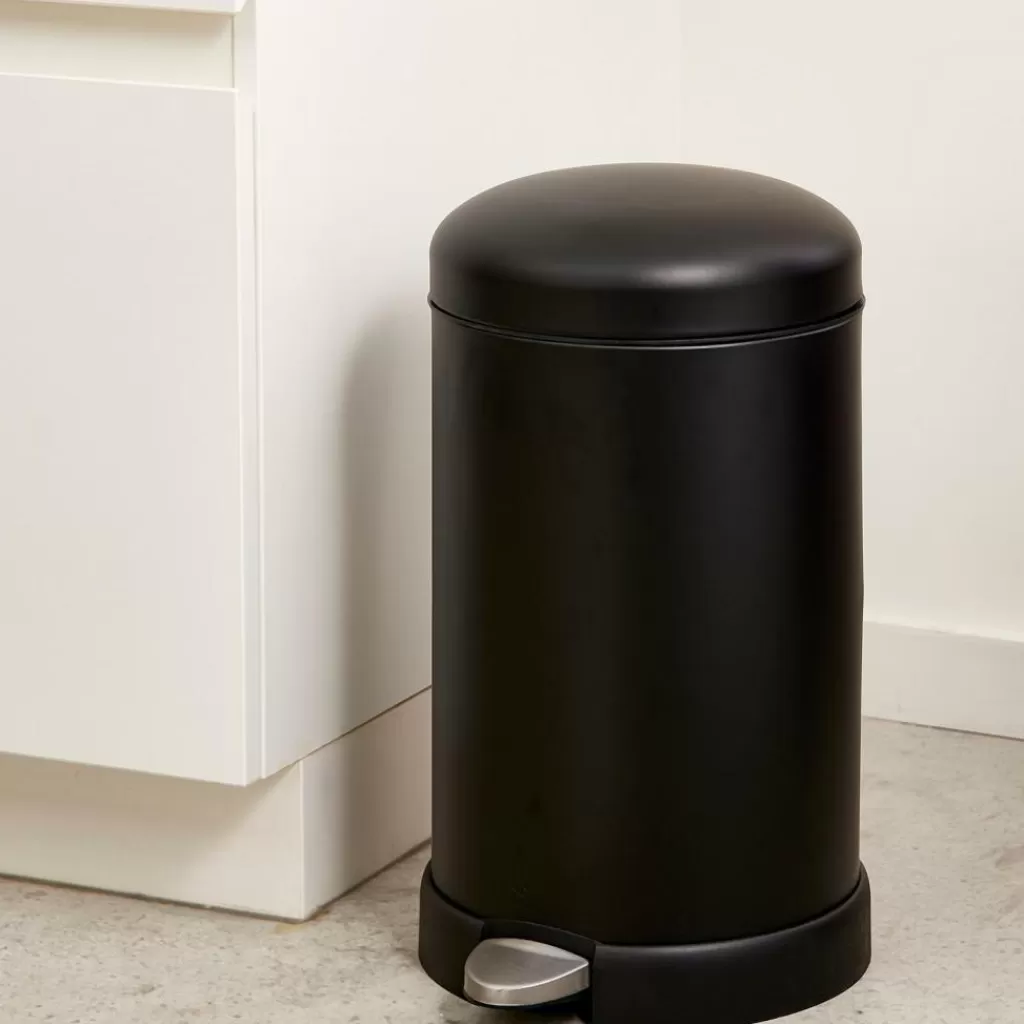 New CASA INDUSTRIA Balde De Lixo Com Pedal 12l Preto