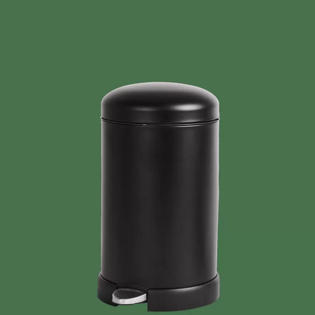 New CASA INDUSTRIA Balde De Lixo Com Pedal 12l Preto