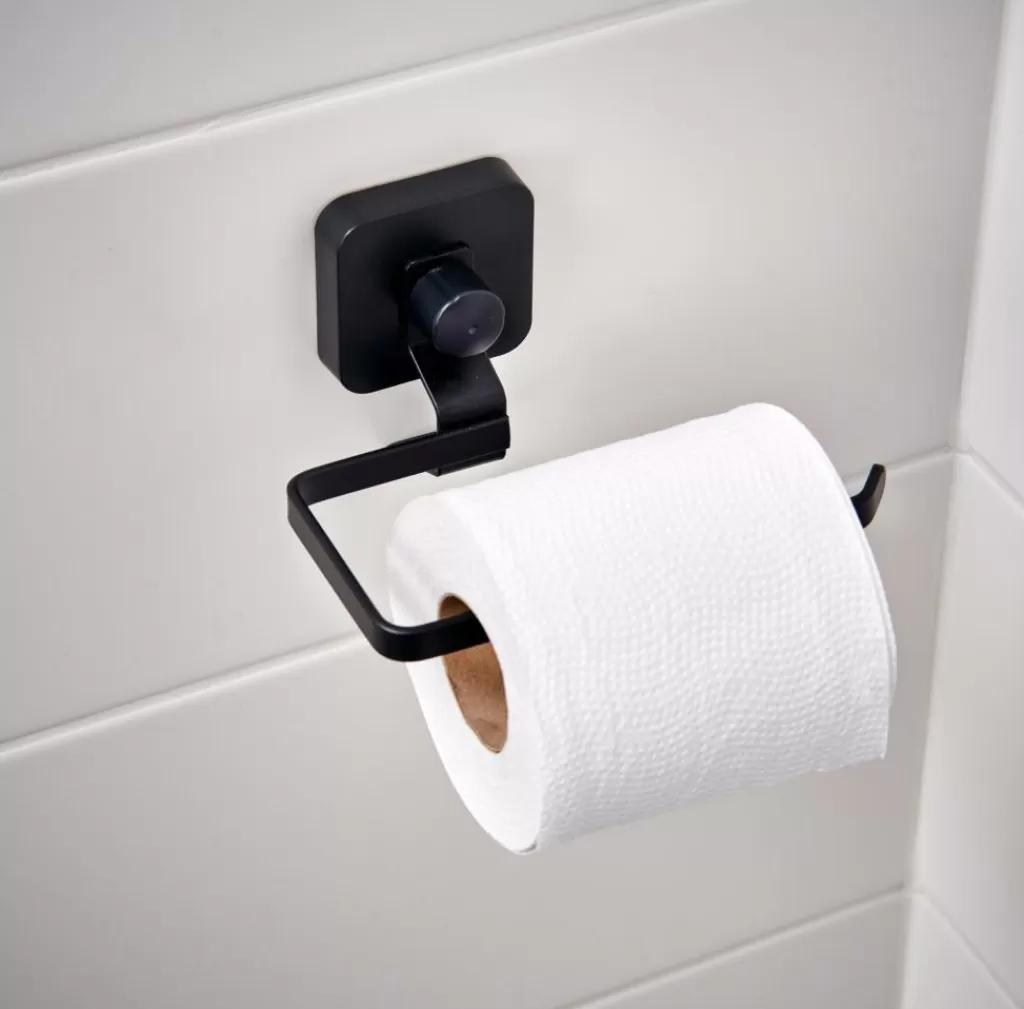 Sale CASA INDUSTRIA Portapapel Higiênico Com Ventosa Preto