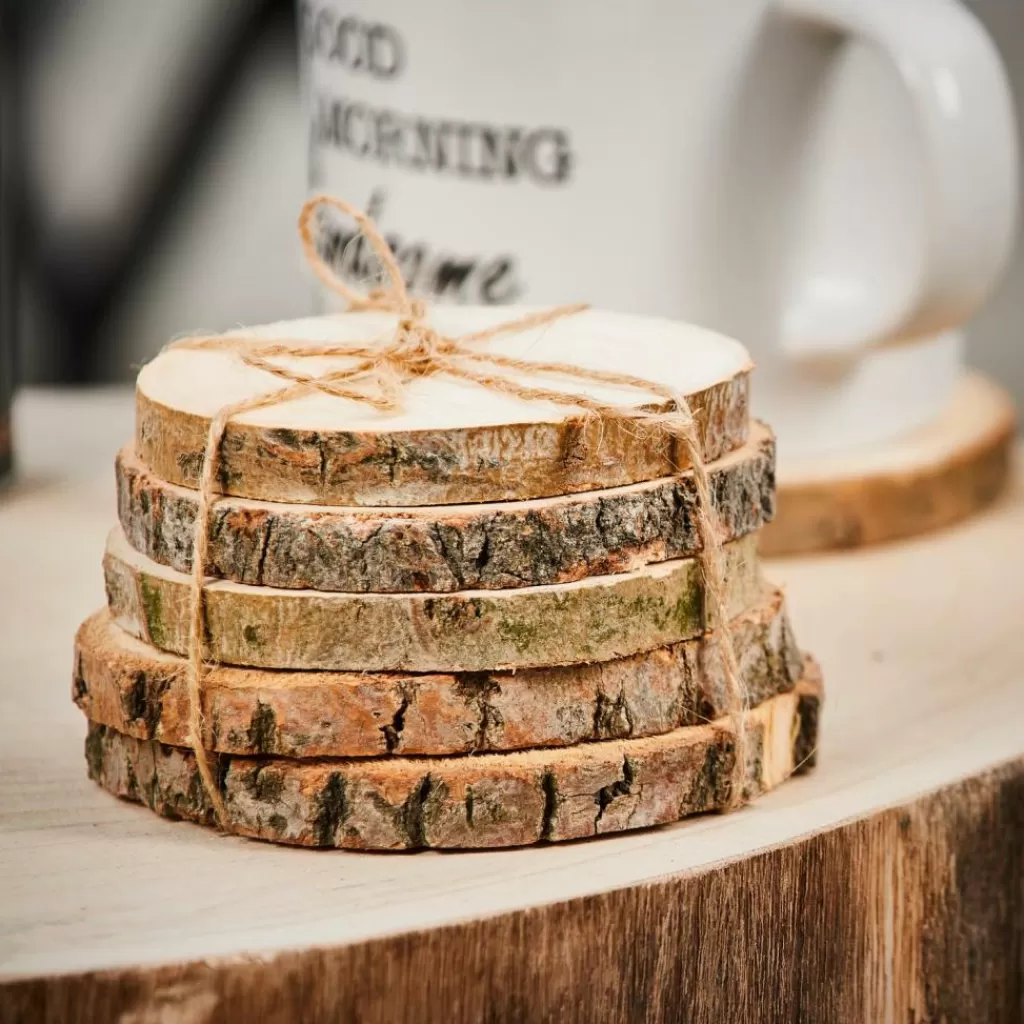 Store CASA MADERA Bases Para Copo Conjunto De 6 Natural