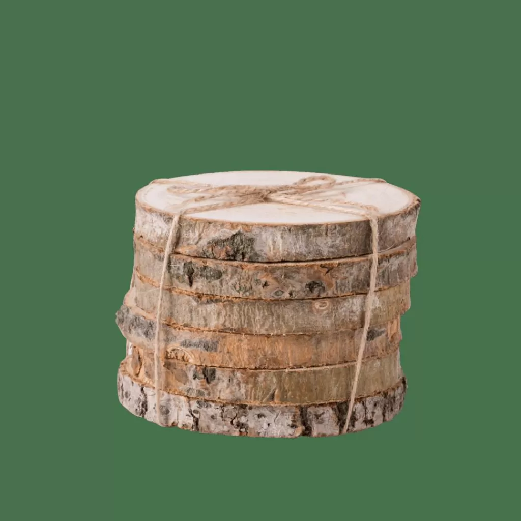 Store CASA MADERA Bases Para Copo Conjunto De 6 Natural