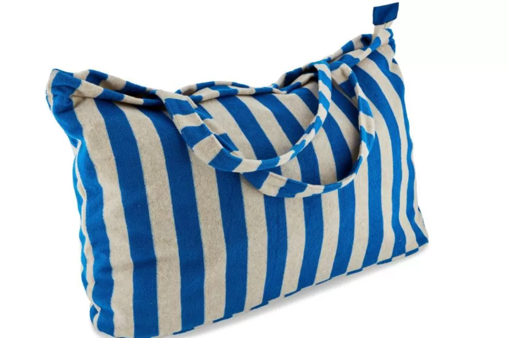 Fashion CASA MARIO Saco Com Cinto Azul