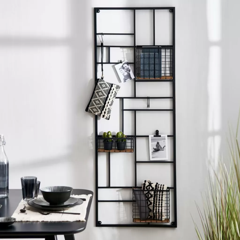 Cheap CASA MODULAR Estante De Parede Preto