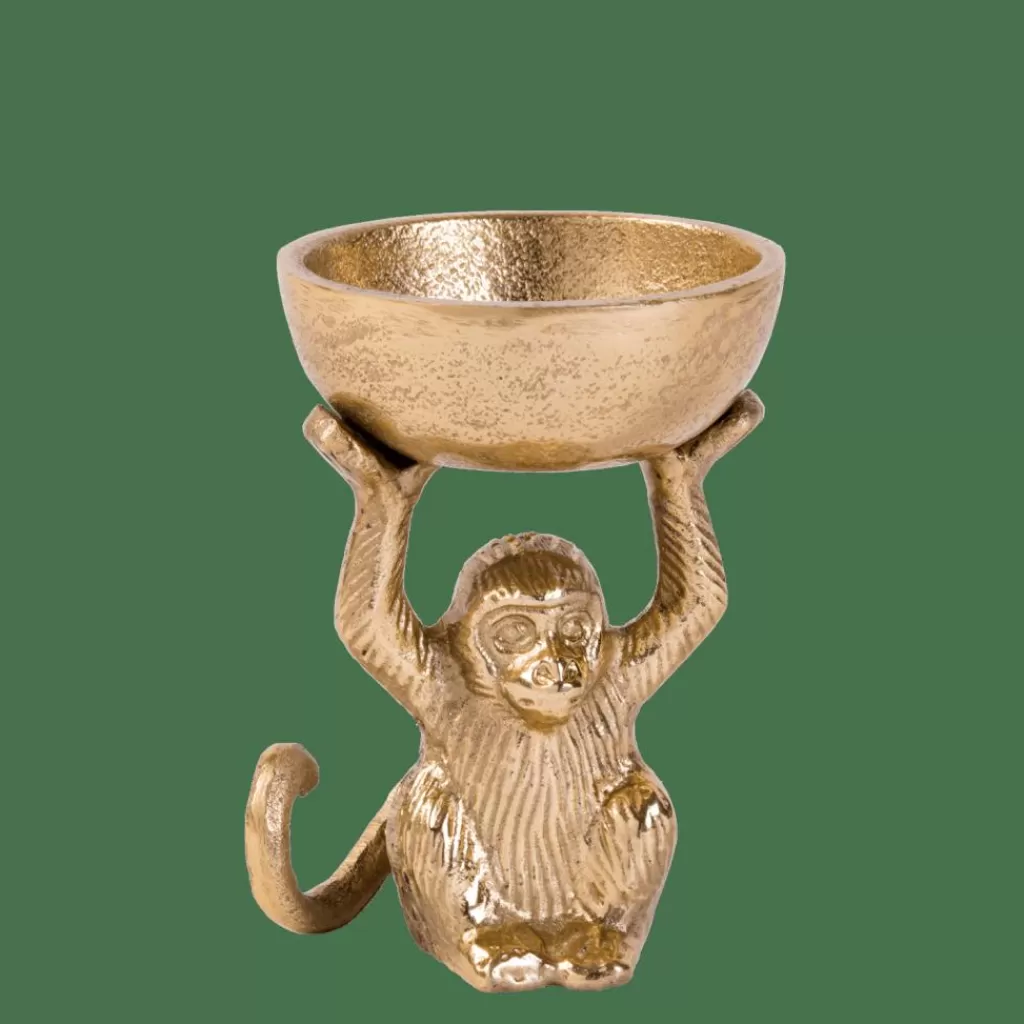 Sale CASA MONKEY Porta-velas Para Lamparinas Dourado