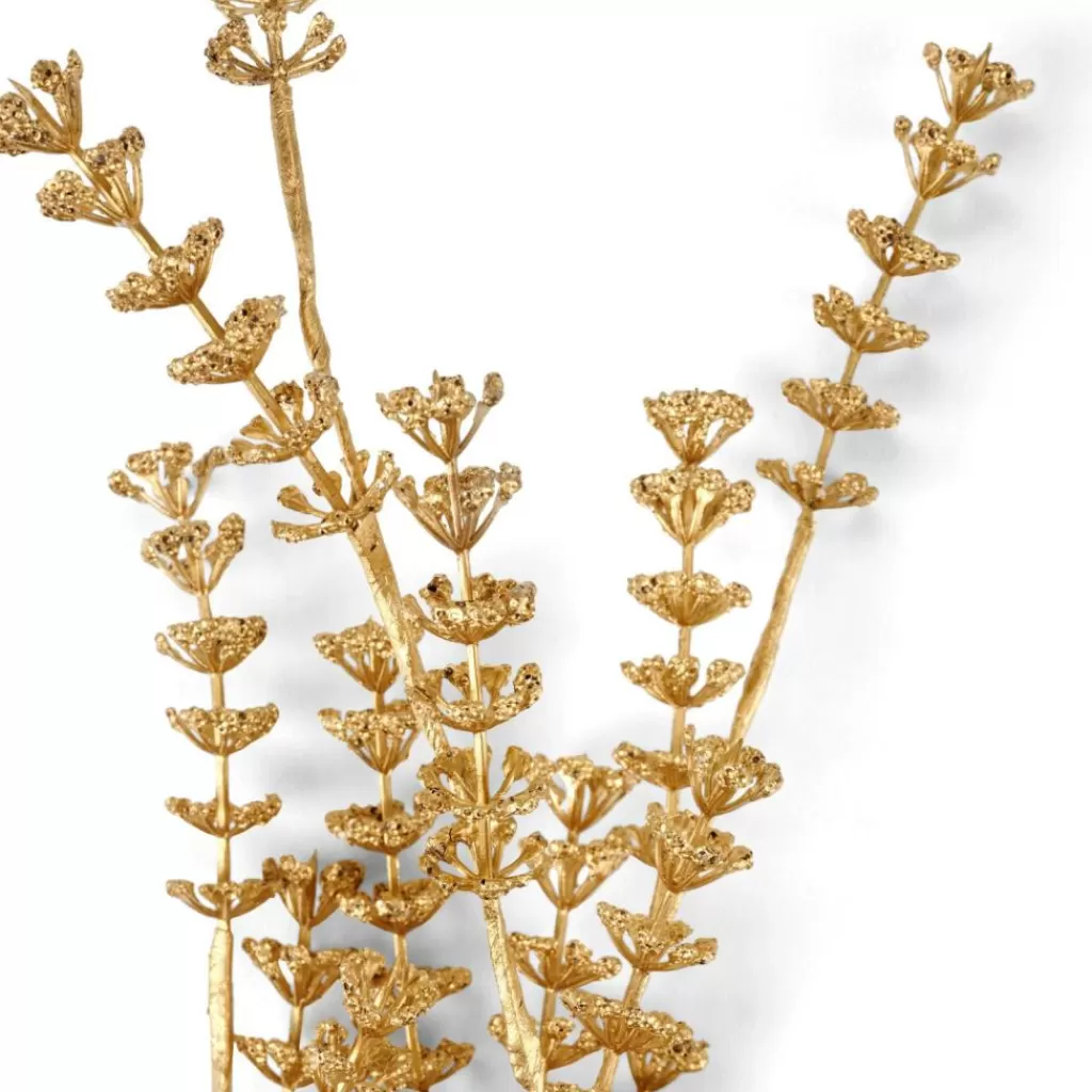 Cheap CASA MOTHERWORT Ramo Com Ervas Dourado