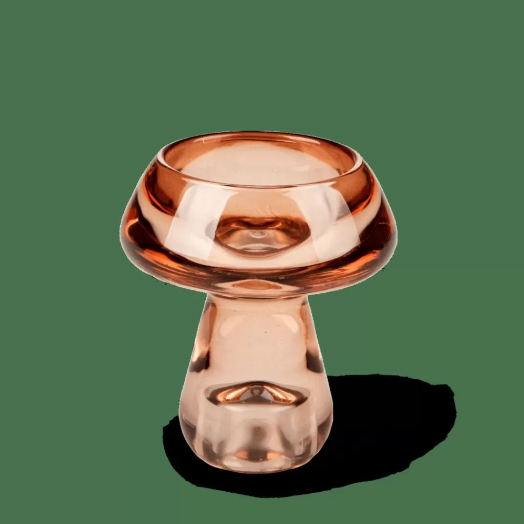 New CASA MUSHROOM Porta-velas Para Lamparinas Castanho