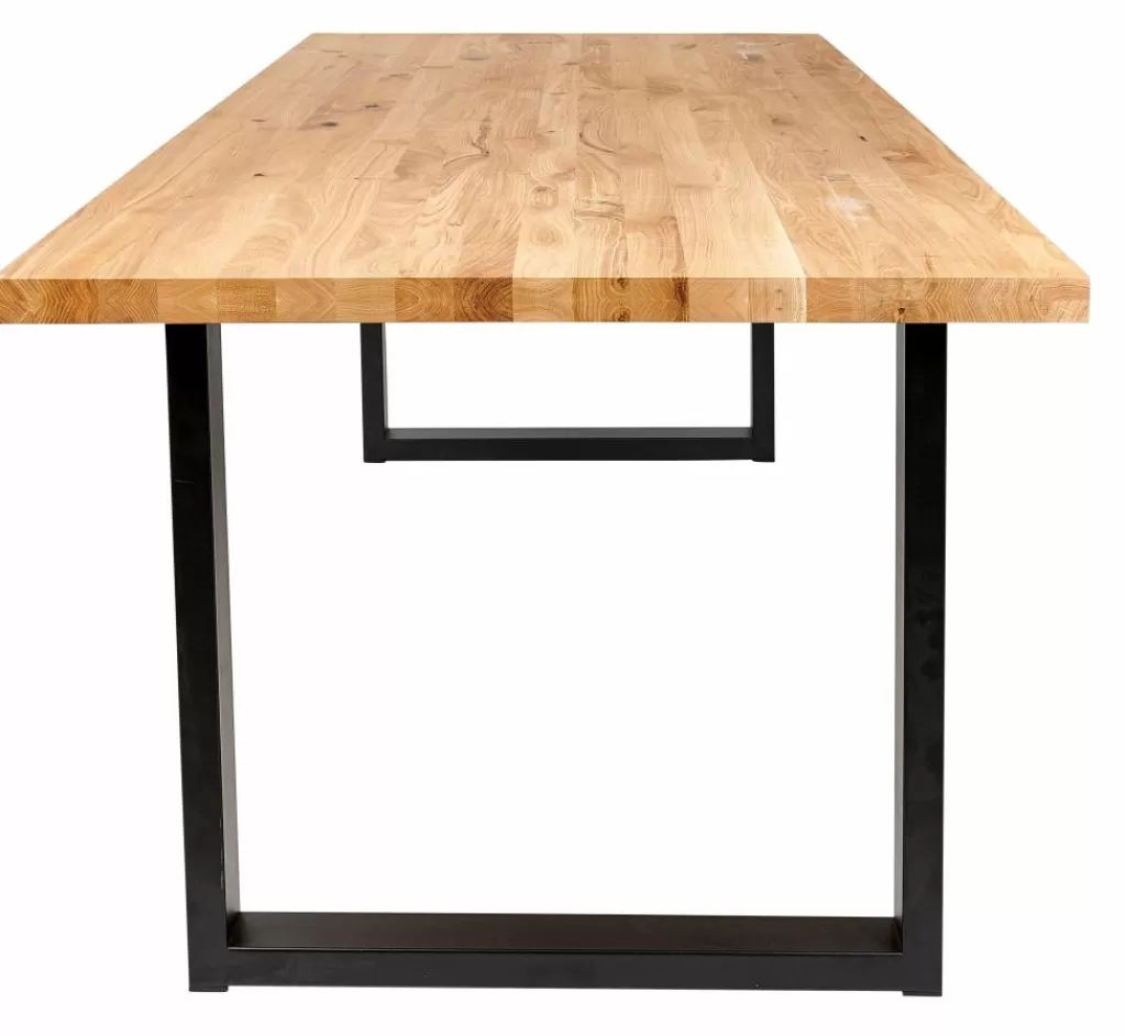 Online CASA NEW OAK Mesa De Jantar Com Pernas Em U De Metal