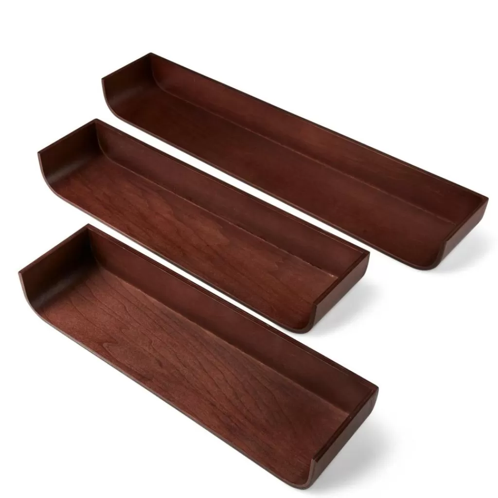 Clearance CASA NOMA Conjunto 3 Estantes Para Pendurar Castanho