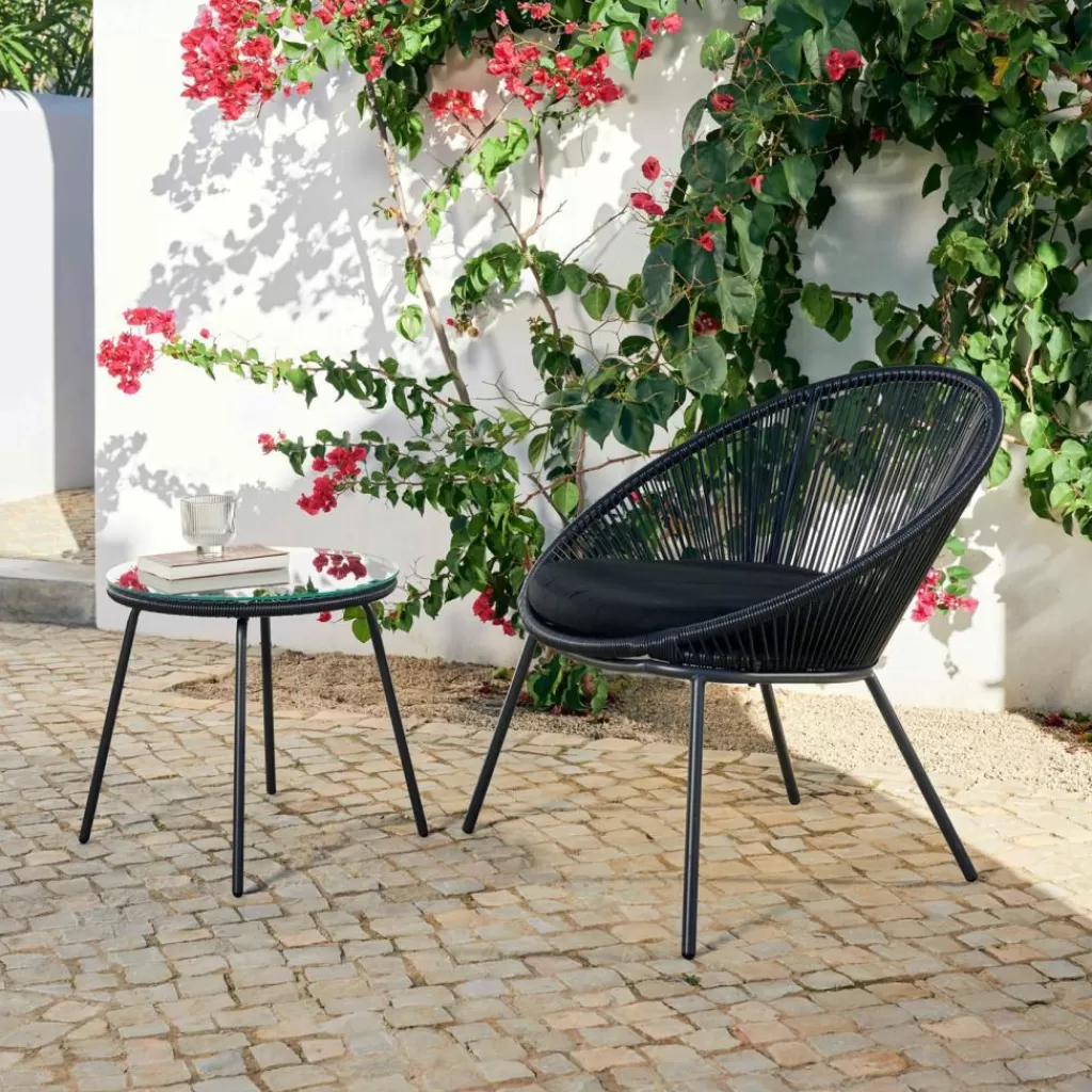 New CASA PAPAYO & ACAPULCO Conjunto Lounge Preto