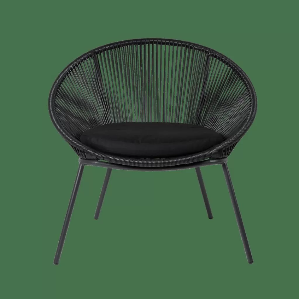 Discount CASA PAPAYO Cadeira Lounge Preto