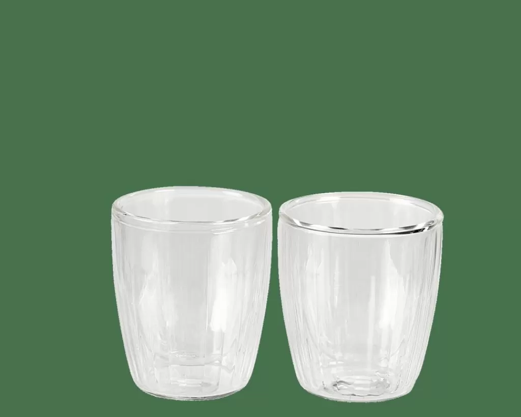 Shop CASA PAUSA Copo Parede Dupla Conjunto De 2 12,5 CL Transparente