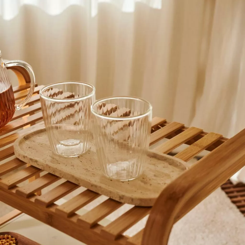 Best CASA PAUSA Copo Parede Dupla Conjunto De 2 25 CL Transparente