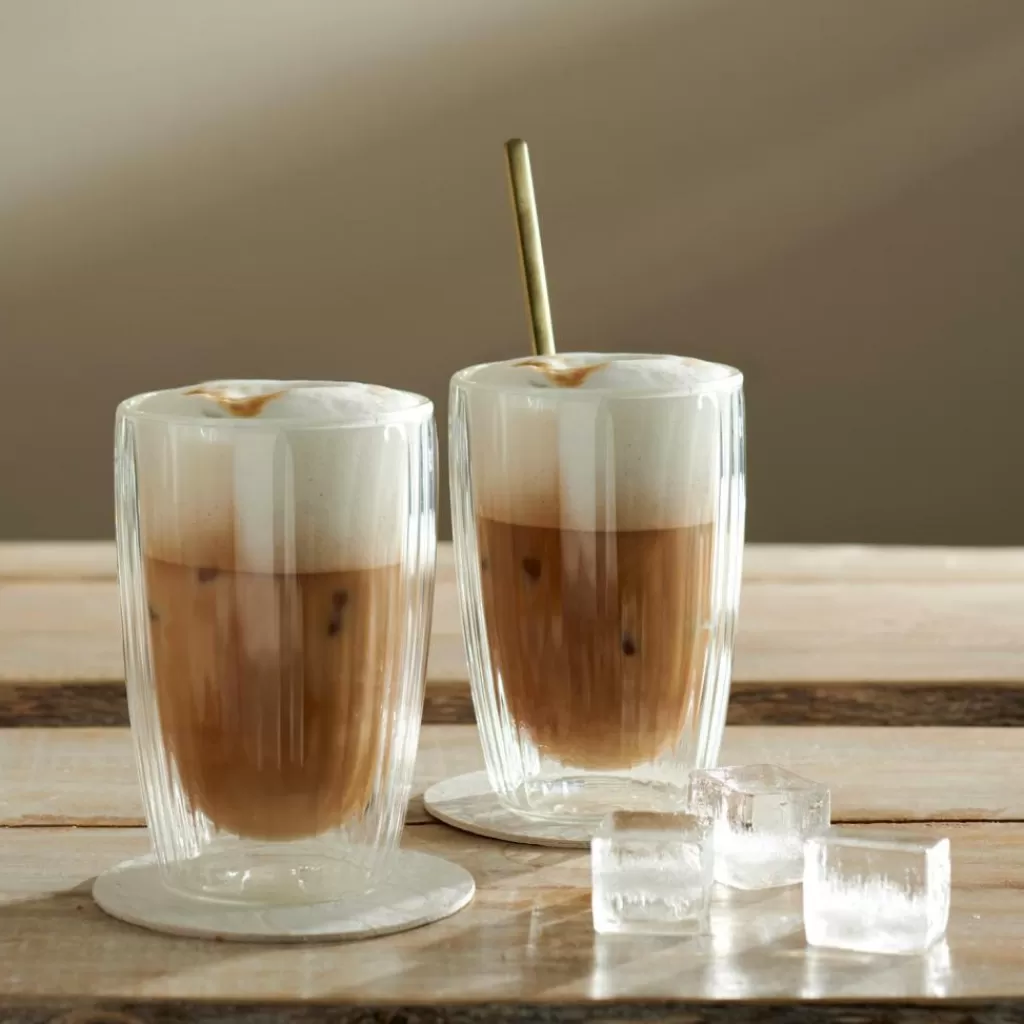 Store CASA PAUSA Copo Parede Dupla Conjunto De 2 35 CL Transparente