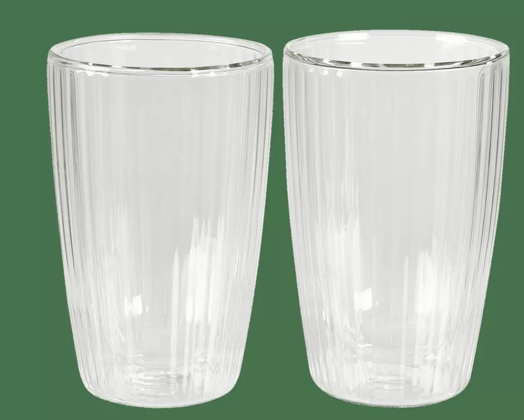 Discount CASA PAUSA Copo Parede Dupla Conjunto De 2 45 CL Transparente